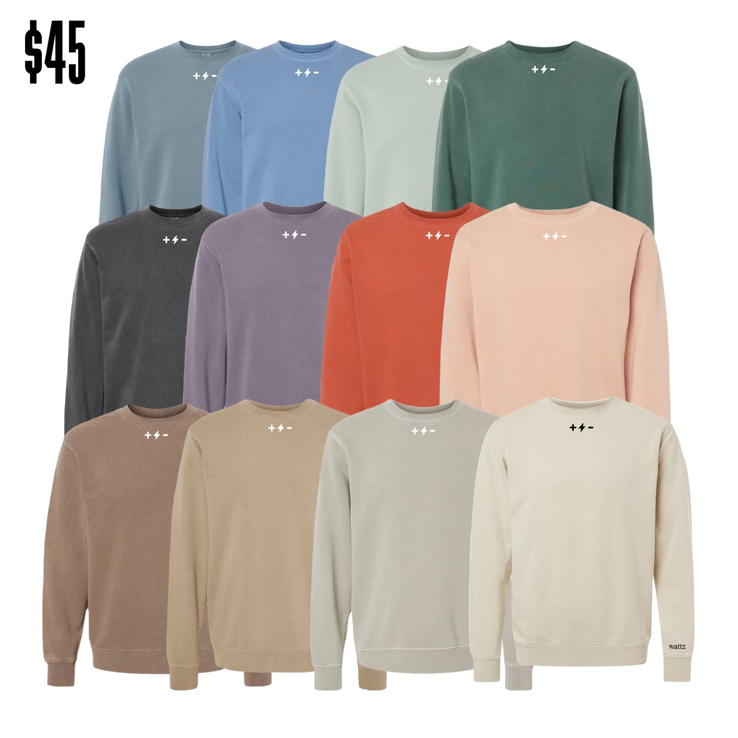 Minimal Crewneck (Garment Dyed)